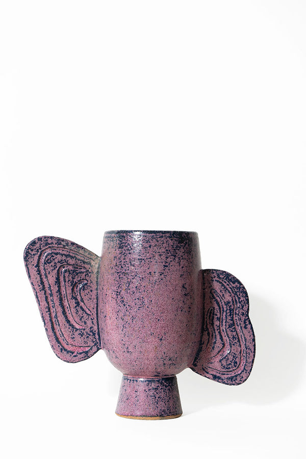 Purple Ceramics Vase Flowers Singapore Delivery